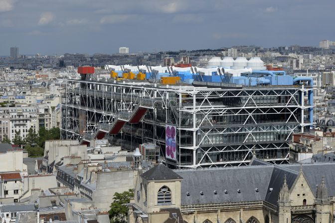 <strong>20. Centre Pompidou, Paris: </strong>The Centre Pompidou's arresting architecture is the work of Renzo Piano and Richard Rogers. The museum is No. 20 among the world's most popular museums, according to the Museum Index released by the Themed Entertainment Association and AECOM.