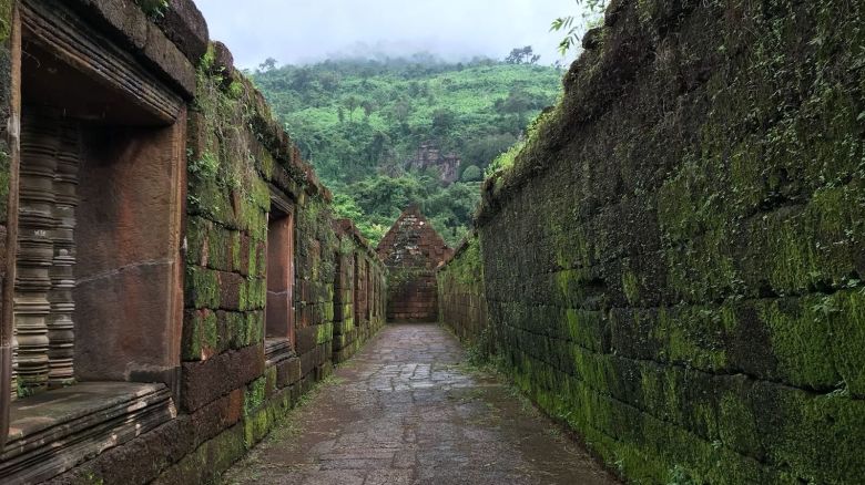 The ancient ruins of Vat Phou, Laos  