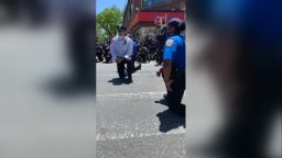 new york officer kneel