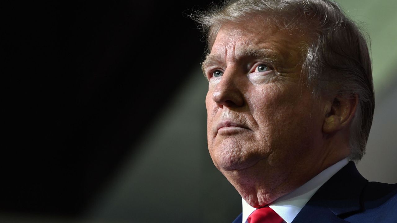 US President Donald Trump speaks during a rally in El Paso, Texas on February 11, 2019.