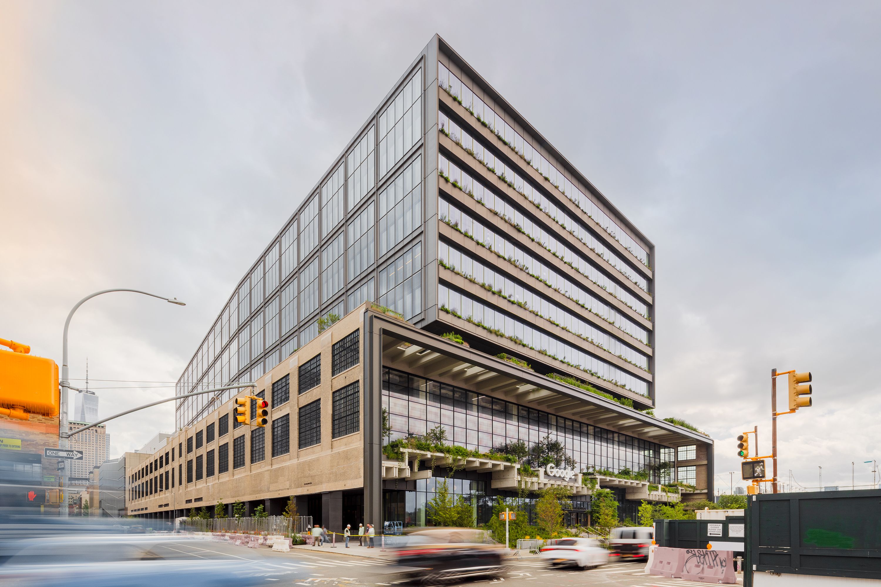 Google's New York City headquarters is opening in a renovated 1930s railway terminal near Hudson Square.