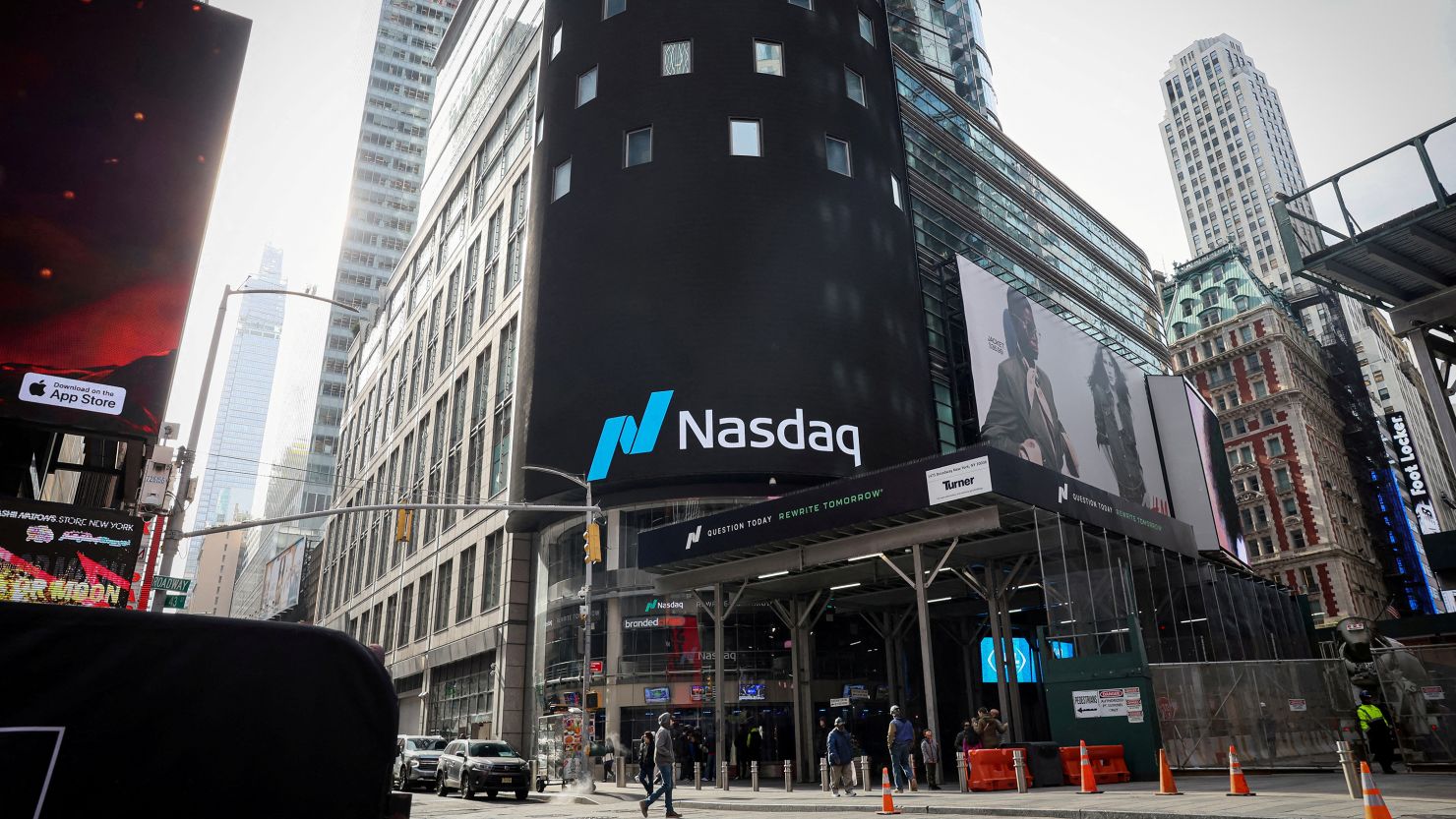 The Nasdaq Market site in New York City, March 26, 2024.