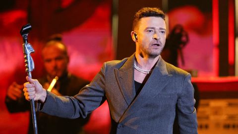 Justin Timberlake performs during the iHeartRadio Music Awards at Dolby Theatre in Los Angeles, California, U.S., April 1, 2024. REUTERS/Mario Anzuoni