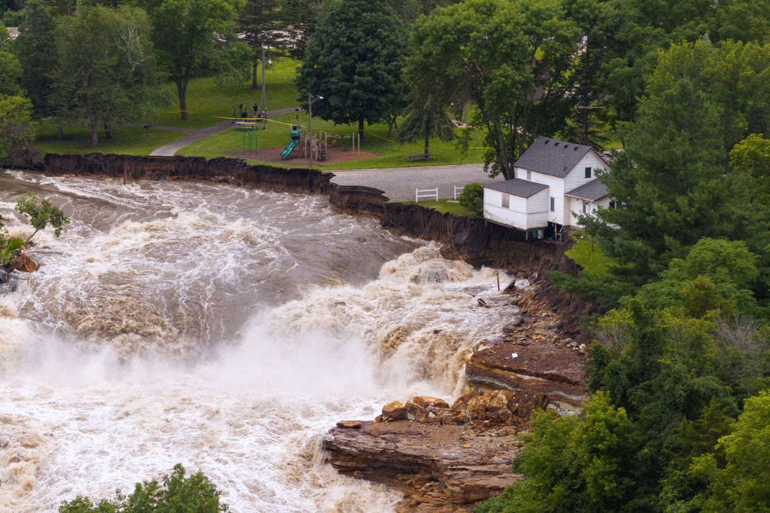 Water levels near Mankato have been holding steady for about a day and are expected to recede in the coming days and weeks, officials said Wednesday.