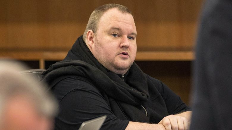 German tech entrepreneur Kim Dotcom pictured at a court hearing in Auckland, New Zealand, in 2015.