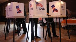 Voters cast their ballots at a Masonic Lodge on June 5, 2018 in Los Angeles, California.