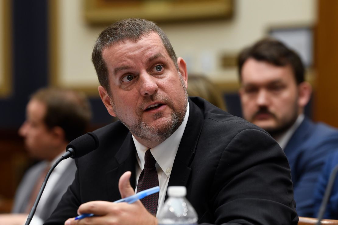 Matthew Masterson testifies on election security before the House Judiciary Committee hearing on Capitol Hill in Washington, on October 22, 2019.