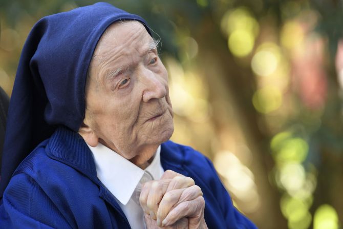 The world's oldest known person, French nun <a href="https://www.cnn.com/2023/01/17/europe/france-oldest-person-world-dies-intl/index.html" target="_blank">Sister André</a>, died at the age of 118 on January 17. Sister André, born as Lucile Randon on February 11, 1904, lived near the French city of Toulon. She dedicated most of her life to religious service, according to a statement released by Guinness in April 2022.