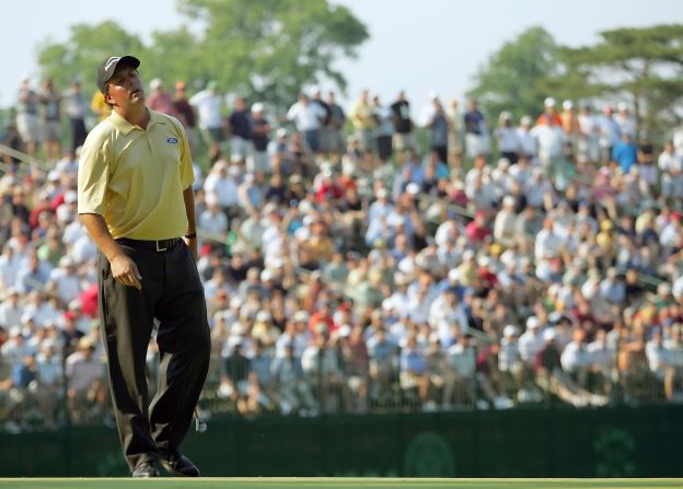 <strong>Phil Mickelson, US Open (2006) </strong>The US Open remains the only major Mickelson is yet to win, though not for the want of trying. A record-six-time runner-up at the tournament, "Lefty" has never come as close to breaking his duck as he did at <a href="https://www.cnn.com/2020/09/17/golf/us-open-2020-preview-winged-foot-phil-mickelson-tiger-woods-spt-intl/index.html" target="_blank">Winged Foot in 2006</a> when, approaching the final hole, he just needed to make par to secure a third consecutive major win. Mickelson subsequently hit a hospitality tent and a tree en route to carding a double bogey which handed victory to Australian Geoff Ogilvy. "I just can't believe I did that. I'm such an idiot," Mickelson later told reporters.