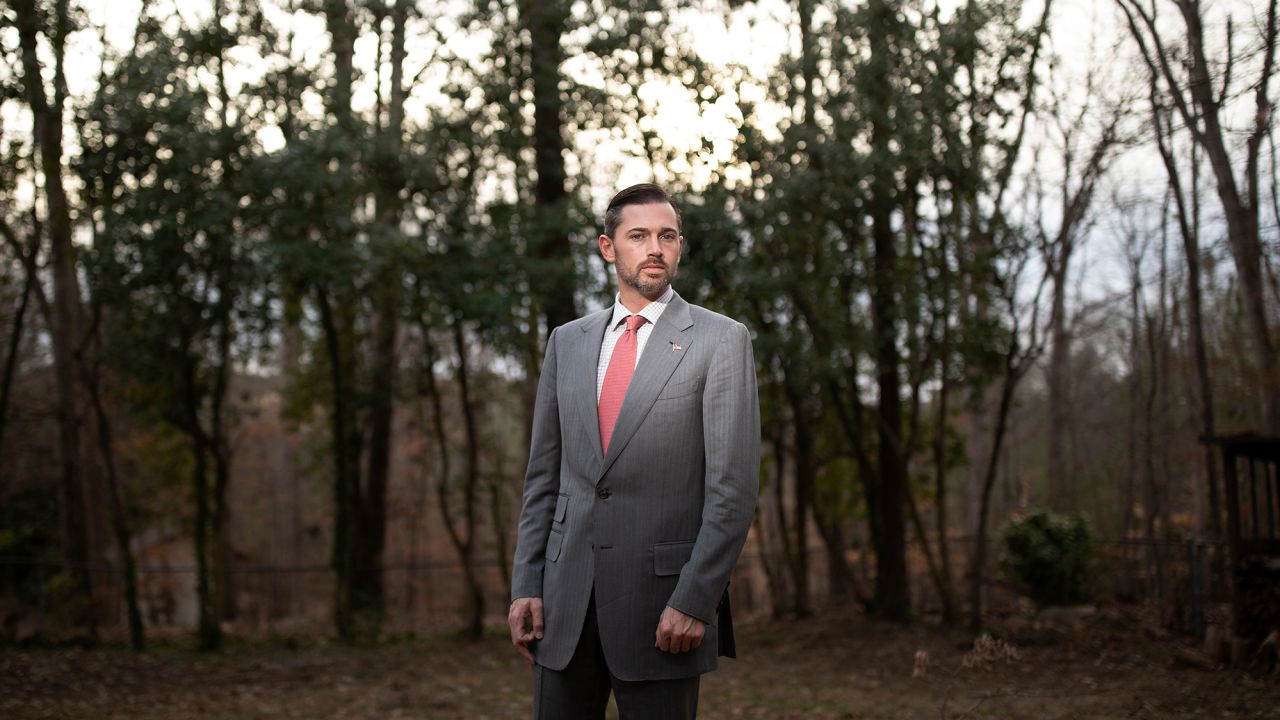 Carlton Huffman poses for a photograph at his home in Raleigh, N.C., Monday, January 16, 2023.