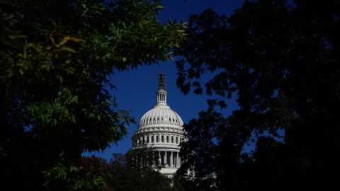 WASHINGTON, DC - OCTOBER 23: A view of the U.S. Capitol October 23, 2023 in Washington, DC. House Republicans are scheduled to hold a candidate forum this evening for Speaker of the House. The House Republican caucus is still searching for a new Speaker of the House candidate after Rep. Jim Jordan (R-OH) failed on three separate attempts to achieve a majority of votes in the House of Representatives. (Photo by Drew Angerer/Getty Images)