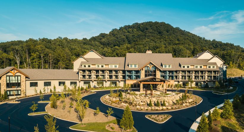 <strong>Dollywood's HeartSong Lodge & Resort:</strong> A new resort hotel in Pigeon Forge, Tennessee, is inspired by Dolly Parton's childhood in the foothills of the Great Smoky Mountains.