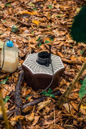 <strong>The method:</strong> Soneva has partnered with the Germany-based company Biogents to developed mosquito traps like the one seen here.