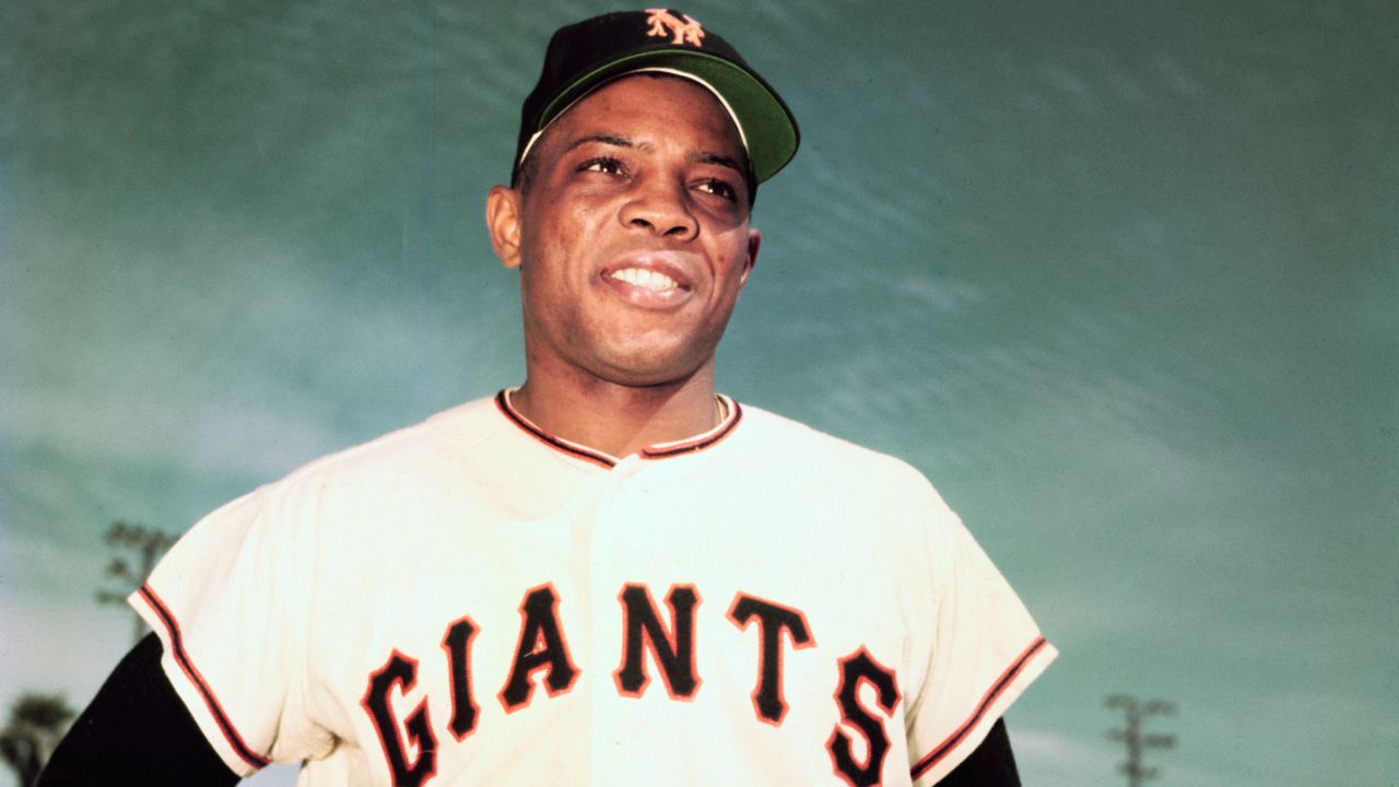 Willie Mays, seen here of the New York Giants in 1955, had 660 career home runs and won 12 Golden Gloves in 23 major league seasons.