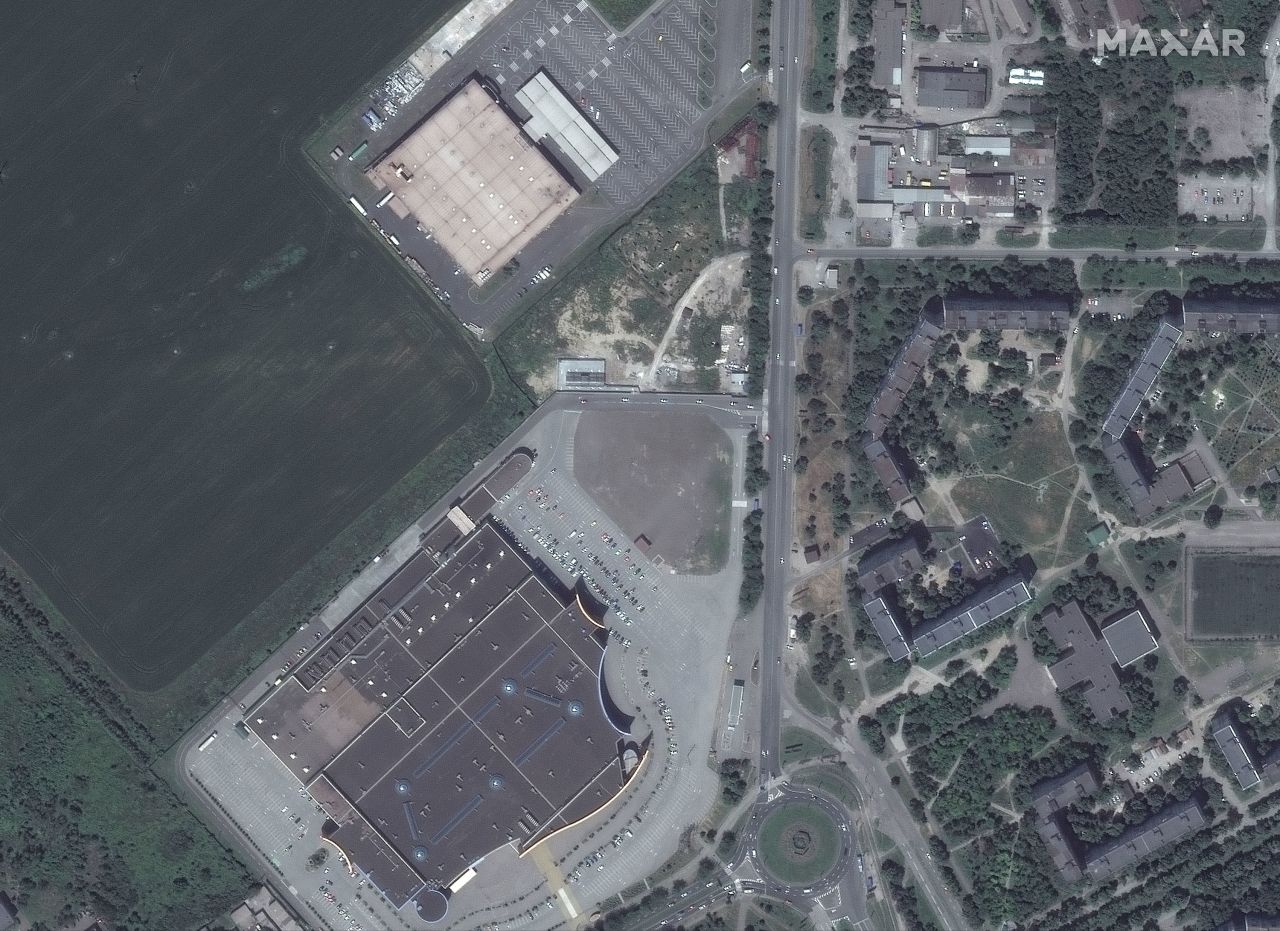 Portcity Shopping Mall and other buildings are seen in this image taken in June 2021.