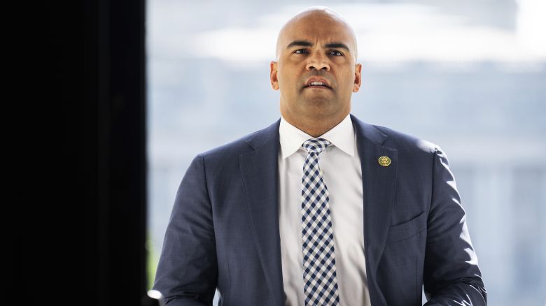UNITED STATES - APRIL 20: Rep. Colin Allred, D-Texas, arrives to the U.S. Capitol for the last votes of the week on Thursday, April 20, 2023. (Tom Williams/CQ Roll Call via AP Images)