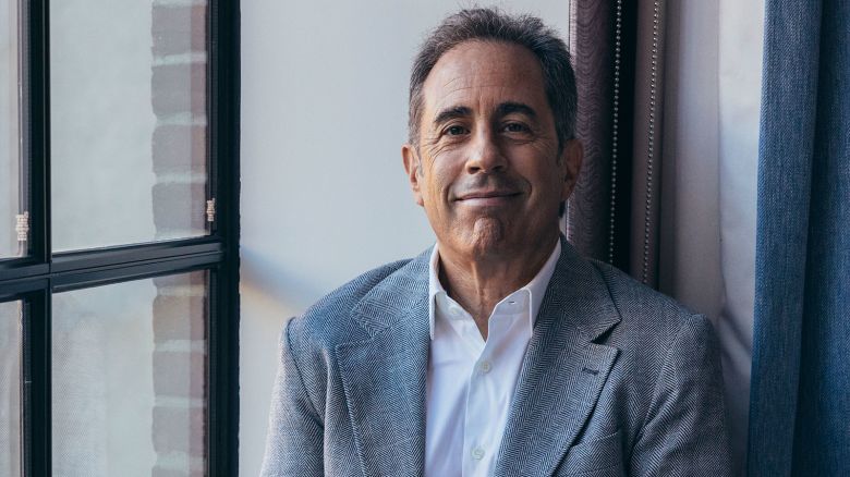 Jerry Seinfeld poses for a portrait to promote the film "Unfrosted" on Tuesday, April 16, 2024, in New York. (Photo by Victoria Will/Invision/AP)