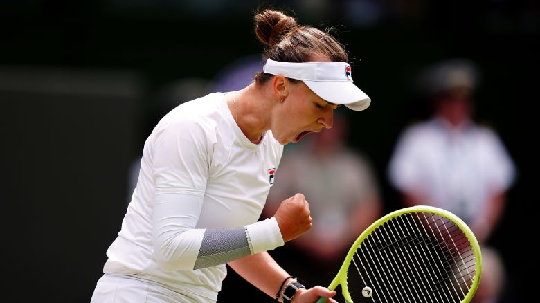 Barbora Krejčíková won her first Wimbledon title.