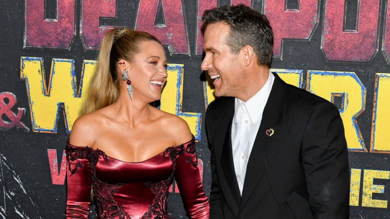 (From left) Blake Lively and Ryan Reynolds at the New York premiere of 'Deadpool & Wolverine' on July 22.