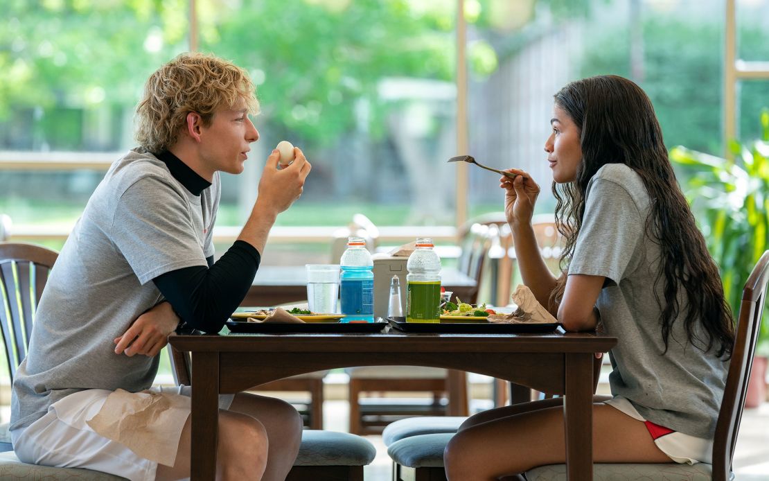 Mike Faist and Zendaya in director Luca Guadagnino's "Challengers."