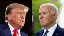 Former President Donald Trump and President Joe Biden.