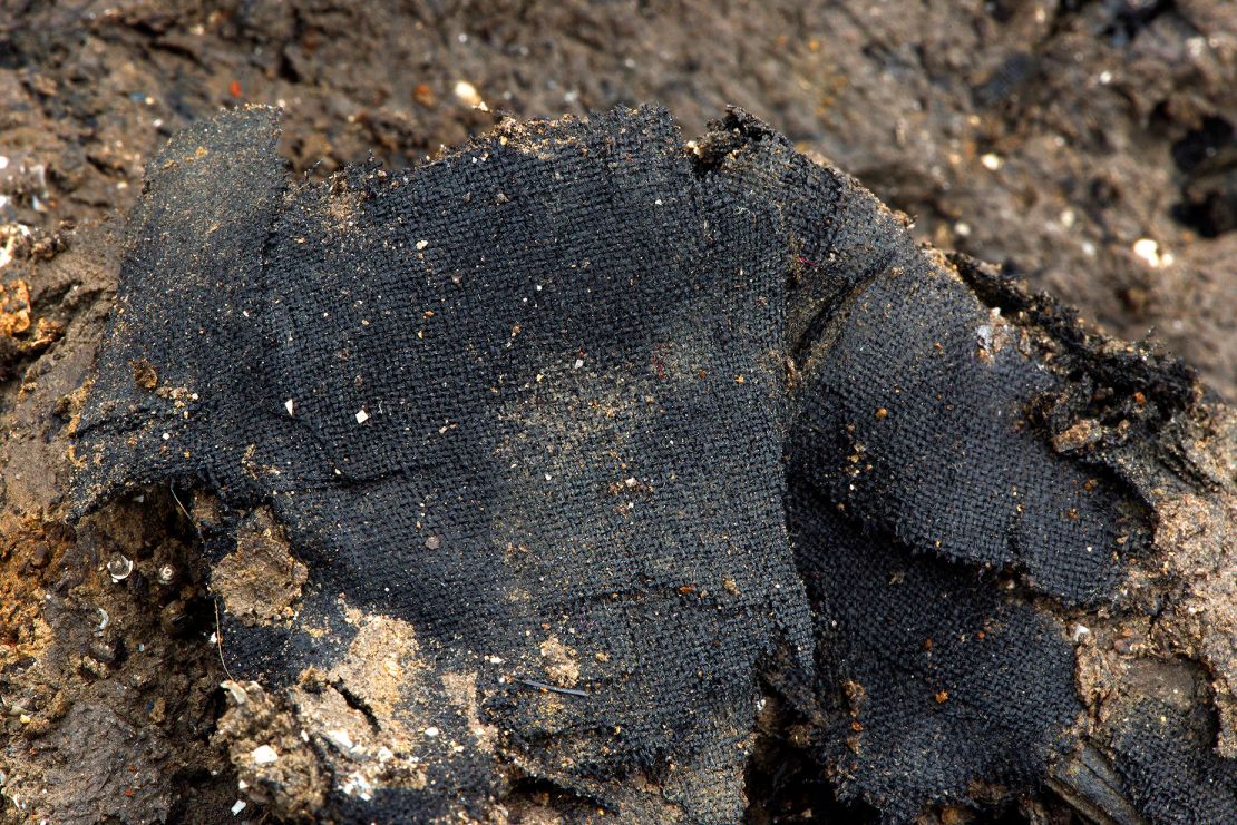 Textiles made from flax linen were among the rare finds.