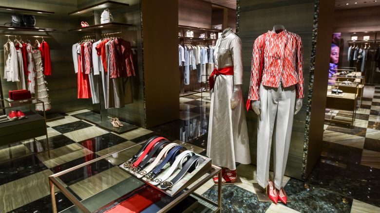 An Armani store in Milan, Italy, pictured in May 2020.