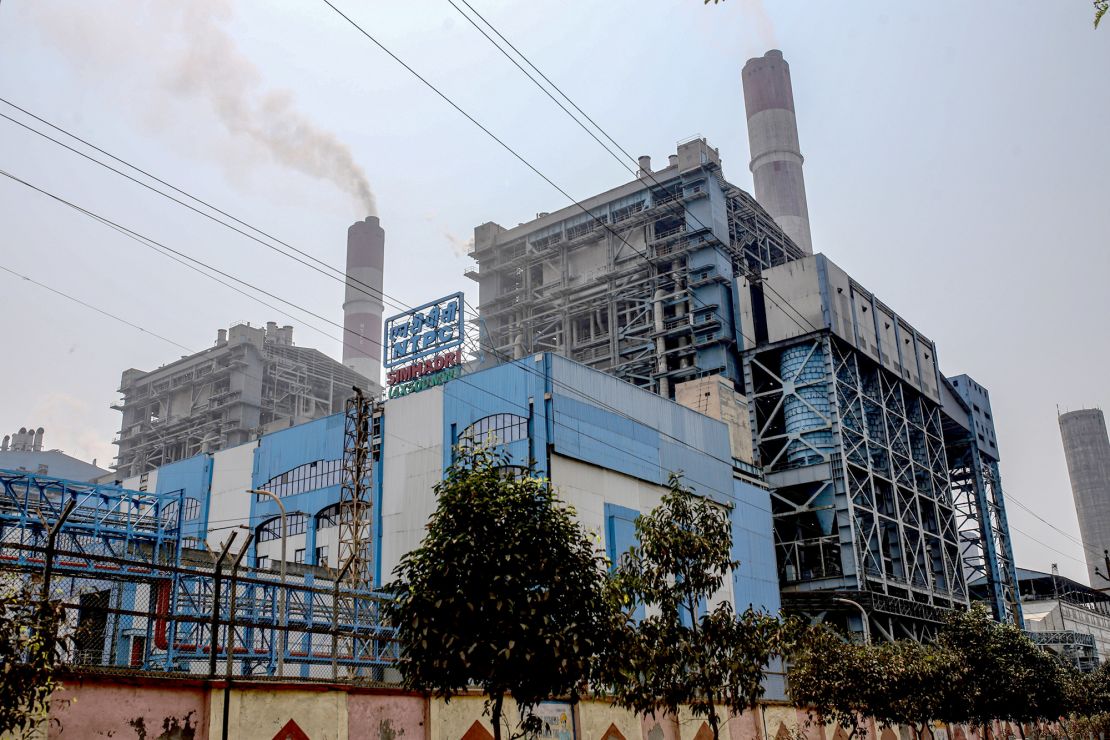 A coal-fired thermal power plant on the outskirts of Visakhapatnam, Andhra Pradesh, in India on March 20, 2022.