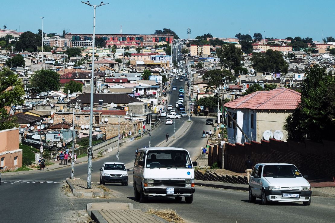 Alexandra township in Johannesburg, South Africa, seen in March 2022. Millions of South Africans still live in such informal settlements.