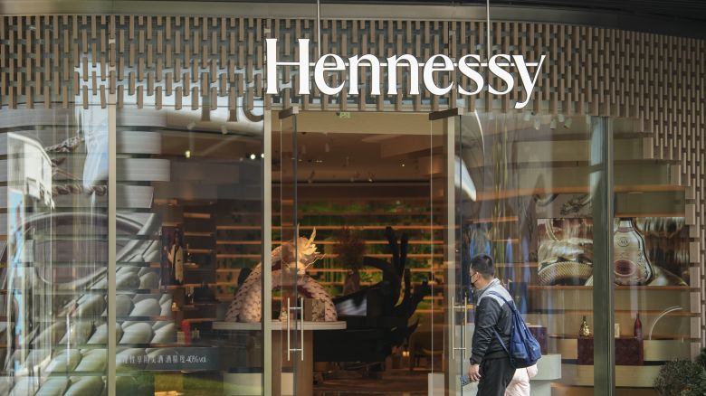 A Hennessy flagship store in a mall in Shanghai, China, on Saturday, Jan. 6, 2024. China is launching an anti-dumping investigation into liquor products like brandy from the European Union, in a relatively modest step after the bloc opened a probe last fall into its electric vehicle subsidies. Photographer: Qilai Shen/Bloomberg via Getty Images