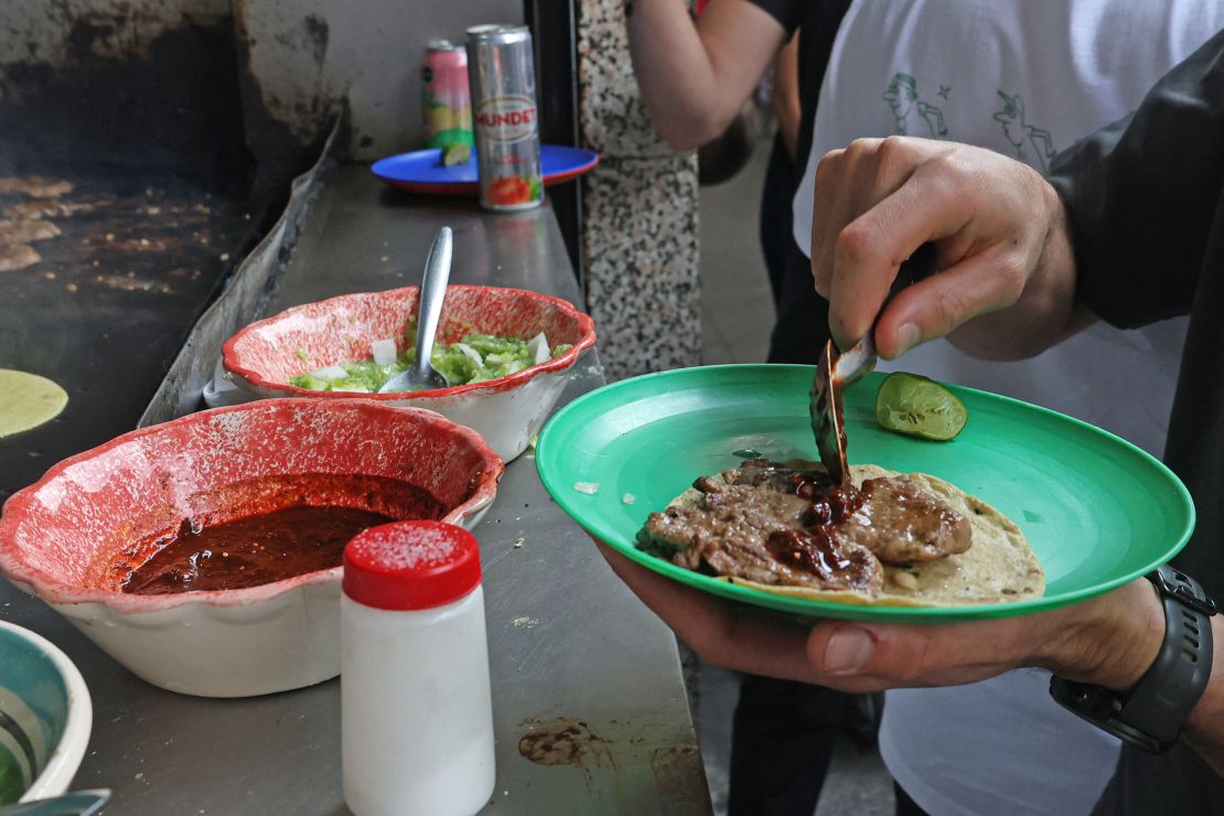 “The secret is the simplicity of our taco,” chef Rivera Martínez told reporters on Wednesday.