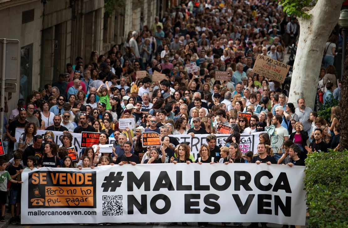 2024 has seen multiple anti-tourism protests from Mallorcan residents.