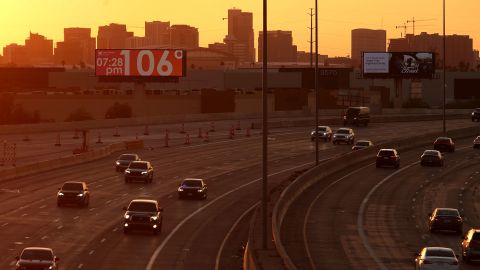 A billboard shows the temperature in Phoenix on June 05, 2024 .