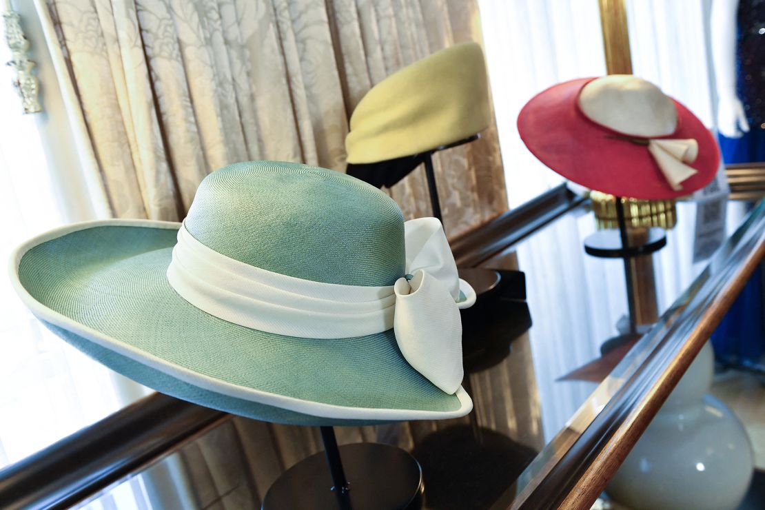 Several of Diana's hats were sold at the auction.