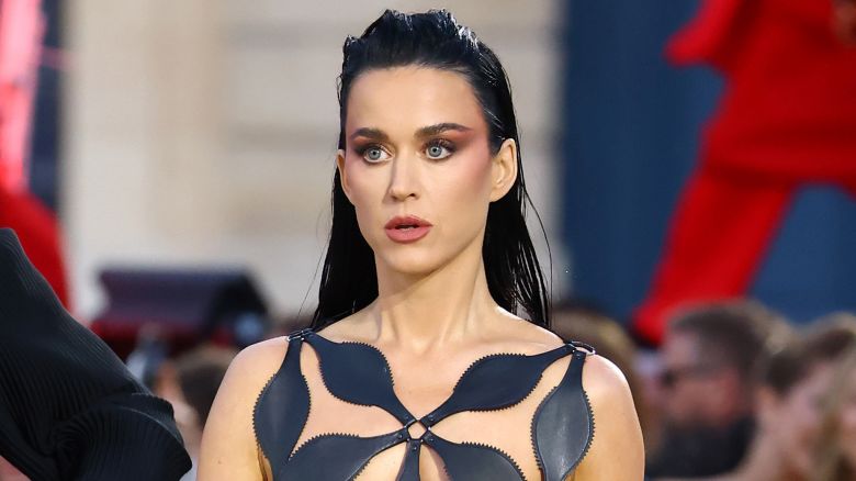 PARIS, FRANCE - JUNE 23: Katy Perry walks the runway during Vogue World: Paris at Place Vendome on June 23, 2024 in Paris, France. (Photo by Marc Piasecki/Getty Images for Vogue)