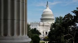 The US Capitol is seen from the Cannon House Office Building on Capitol Hill in Washington, DC, on July 8, 2024.