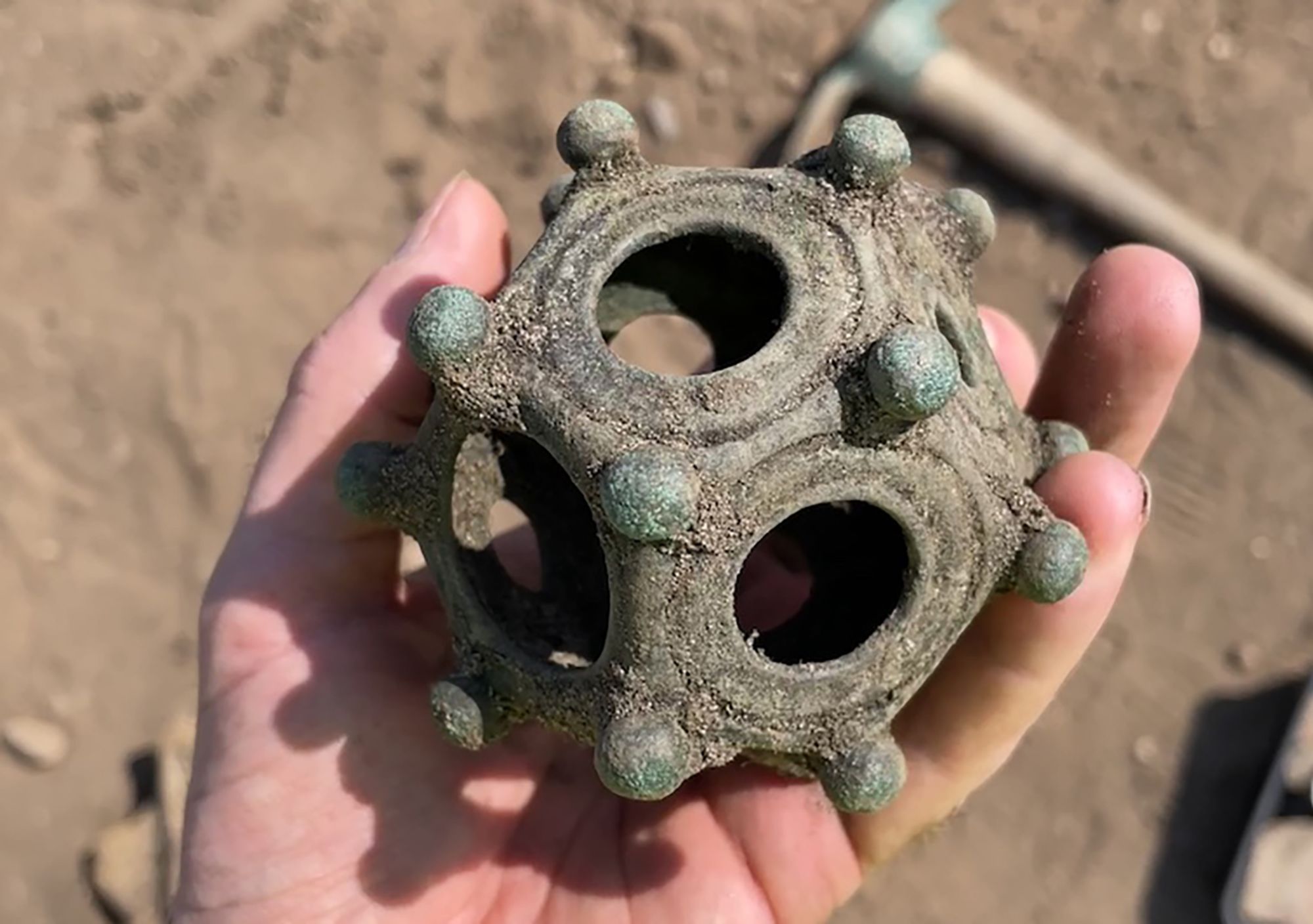 A rare Roman dodecahedron was found in Lincolnshire, England last summer and is set to go on display in the Lincoln Museum in Lincoln, England.