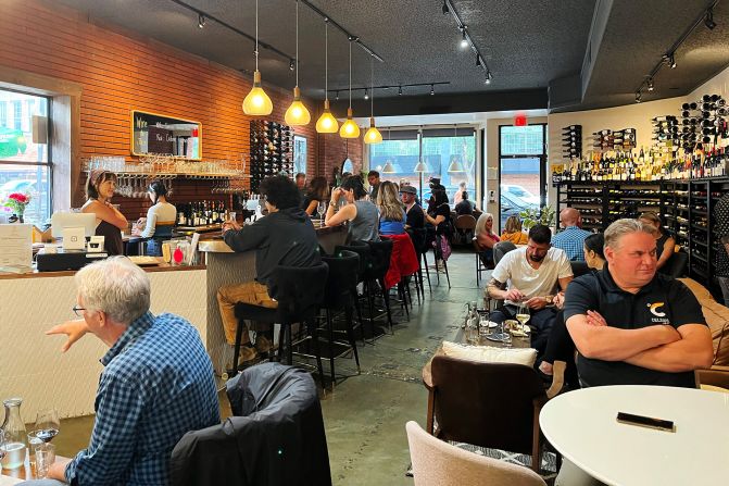 <strong>Drinks and dining:</strong> Oeno Wine Lounge downtown is one of a growing number of diverse spots for drinking and dining in Flagstaff.