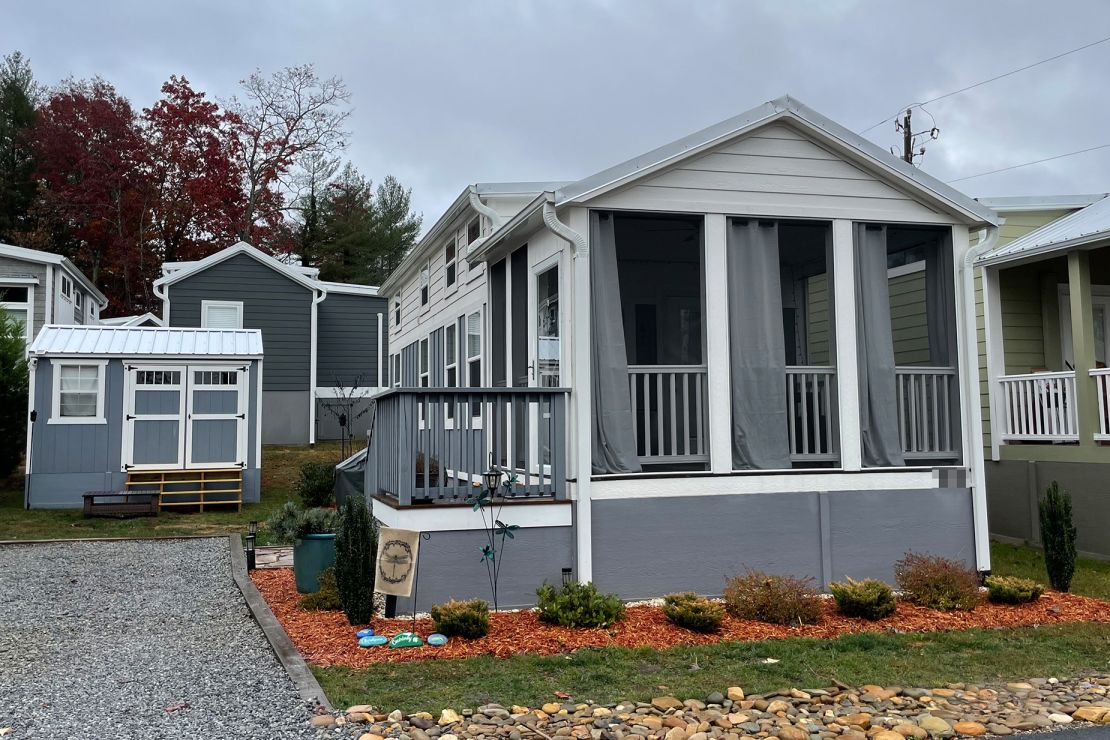 Hill added a shed to her tiny property, which will eventually be a space for making jewelry and possibly guest quarters. The street number on her home has been blurred to protect her privacy.