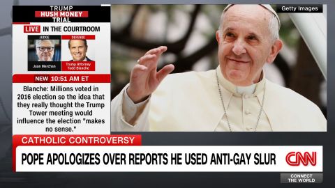 <p>The statement shows that the Pope is willing to apologize for his mistakes, given that the reports might undermine his work to welcome gay Catholics. CNN’s Christopher Lamb reports. </p>