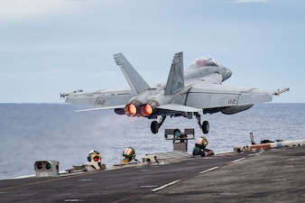 USS Theodore Roosevelt (CVN 71) conducts flight operations.