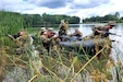 Soldiers from Charlie Troop, 1-104th Cavalry, 2nd Infantry Brigade Combat Team, 28th Infantry Division conduct waterborne operations training Aug. 4, 2024, on Marquette Lake at Fort Indiantown Gap as a part of their annual training. (Courtesy photo)