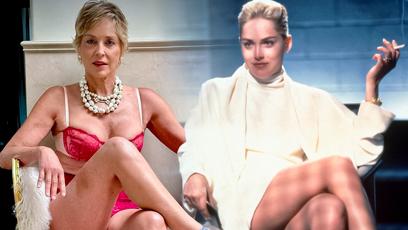 FOTO: Sharon Stone znovu předvedla ikonickou pózu ze Základního instinktu.