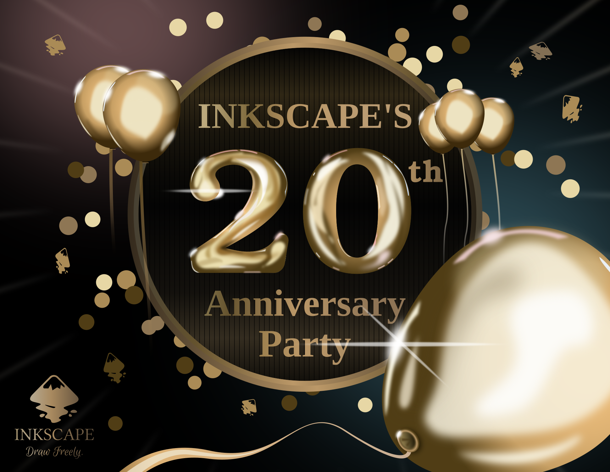 Graphic for last year's anniversary party by Pacer