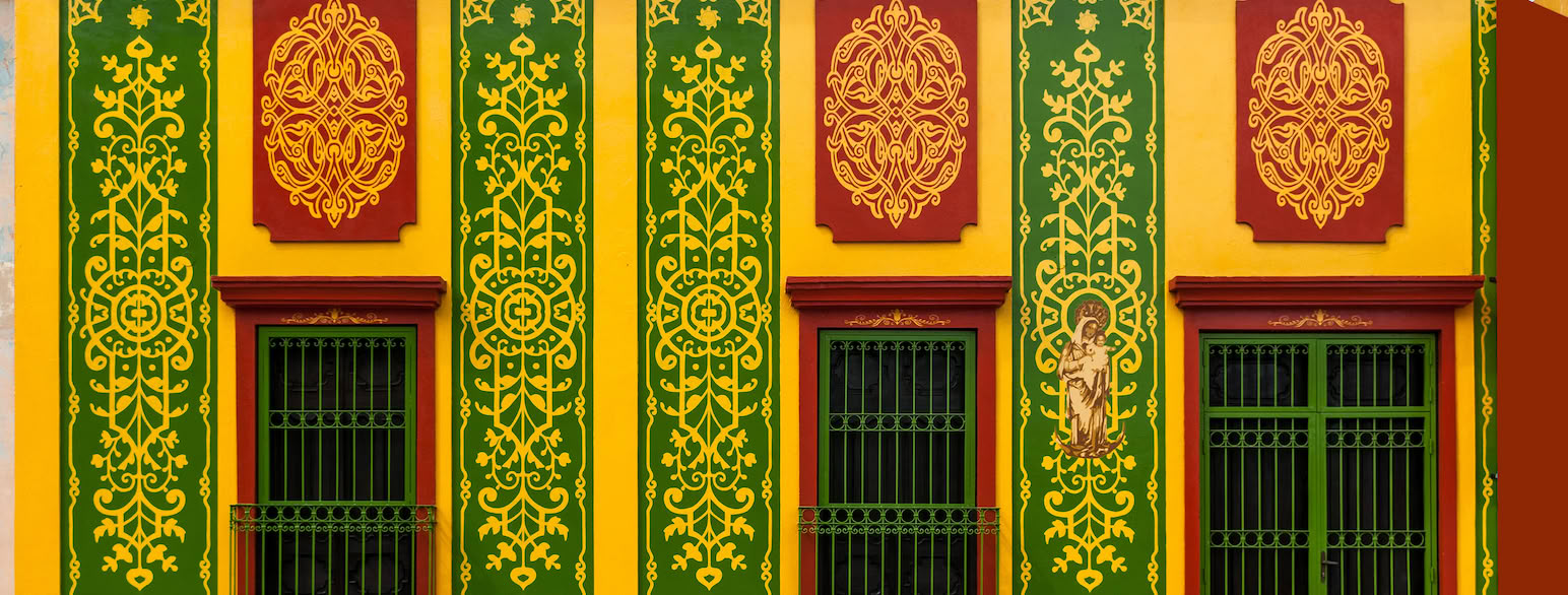 Kolonial facade i Maracaibos centrum