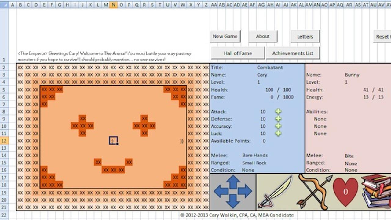 Excelシート上にRPGの世界が！ 作ったのは会計士さん