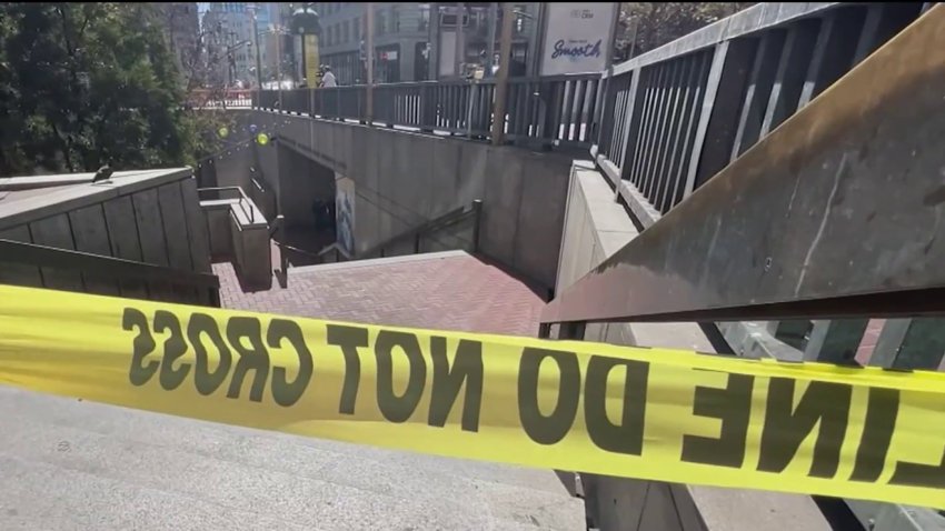 A police shooting shut down the Powell Street BART station in San Francisco. (Sept. 13, 2024)