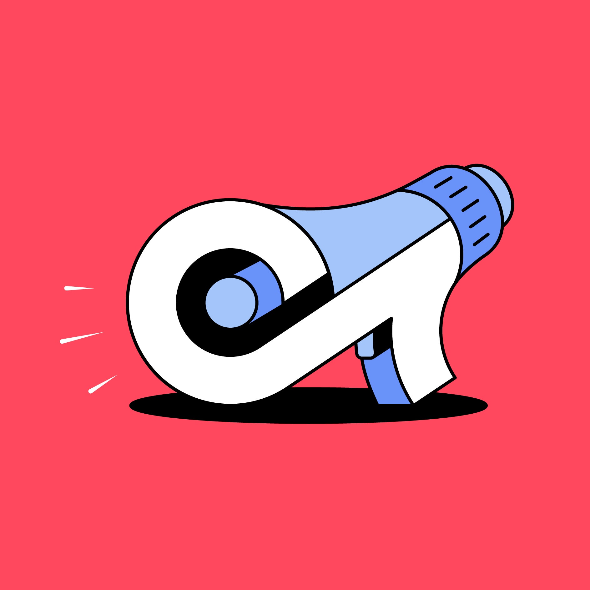 Illustration of a TikTok megaphone.