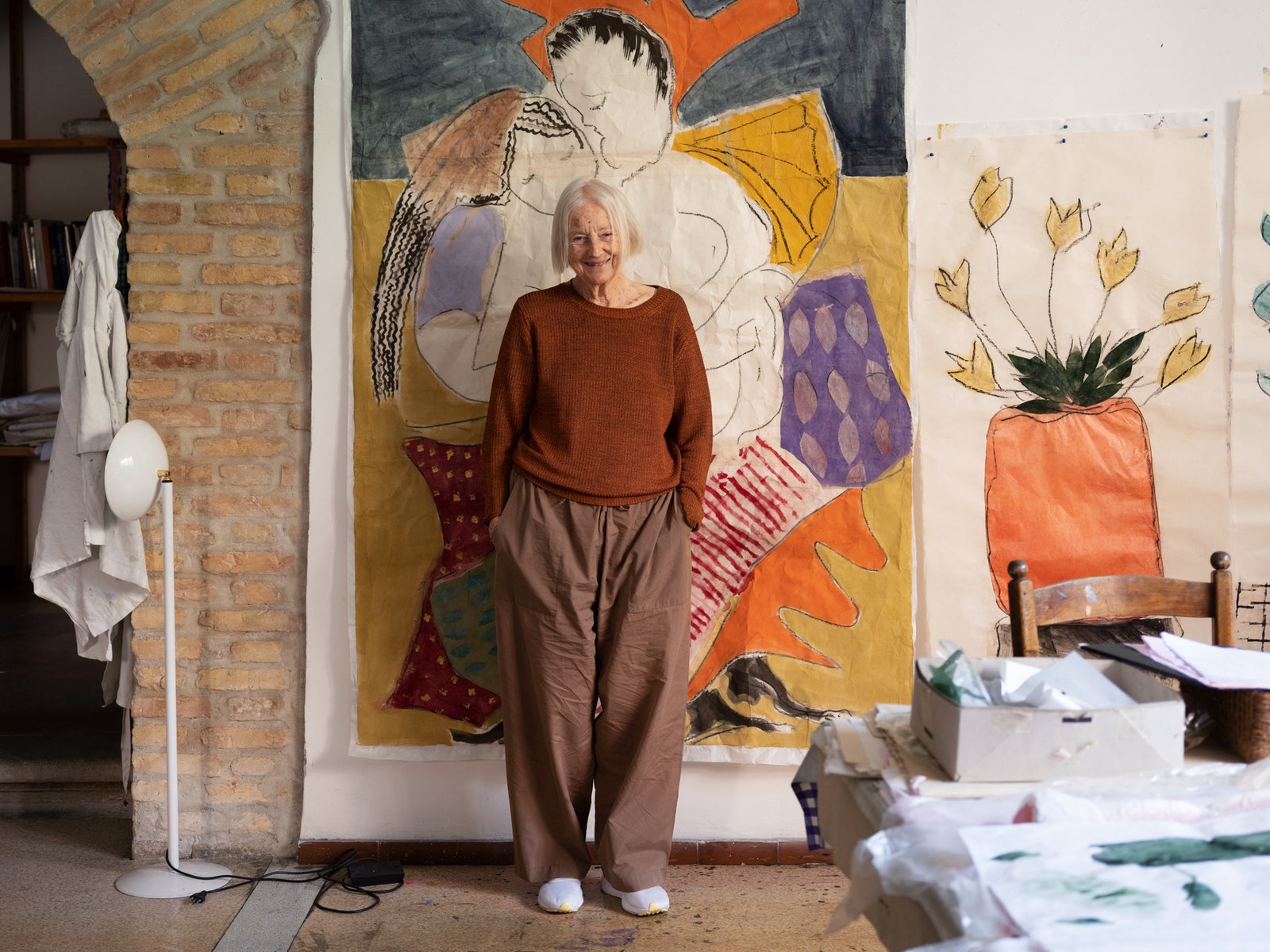 A portrait of Isabella Ducrot at her apartment in rome