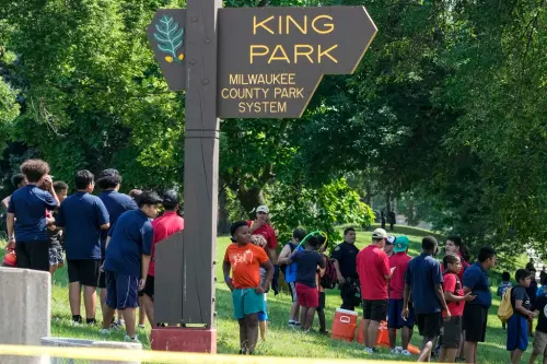 ▲共和黨全代會附近的公園傳出有男子持刀，隨後遭到巡邏警員擊斃。（圖／美聯社／達志影像）